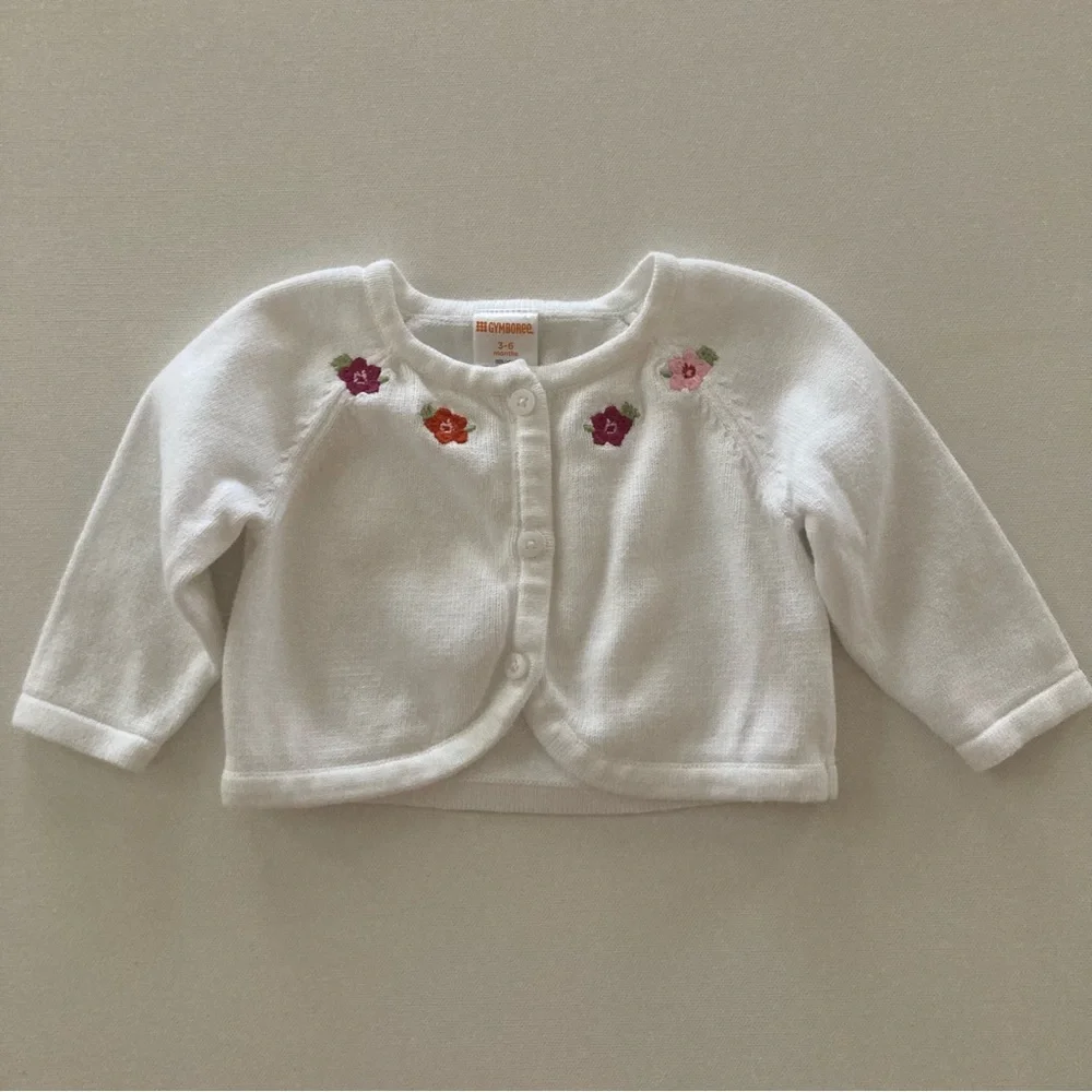Gymboree Baby Girl 3-6 Months Flamingo Top Floral Sweater Tutu Pant Set Outfit